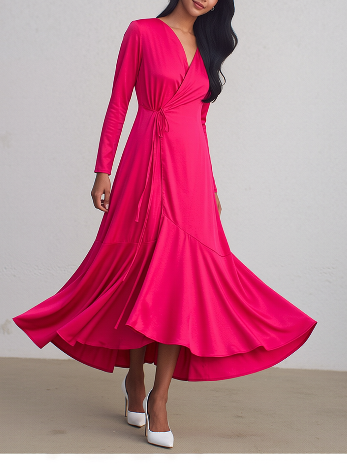 Fuchsia dress - Image 3